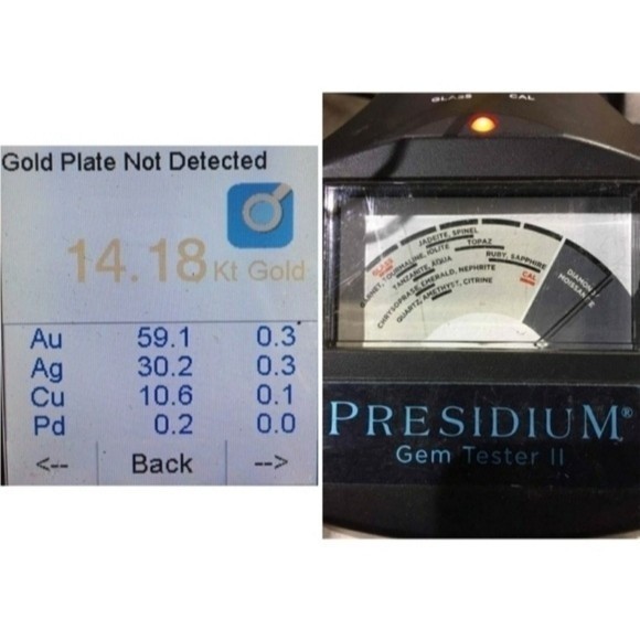 14.18K Yellow Gold Genuine Diamond Solitaire Engagement Wedding Ring Vintage - Picture 9 of 13